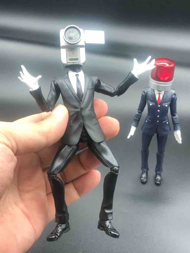 面白いフィギュア カメラ男とパトランプ男 映画泥棒 40代の時間の使い方 Blog