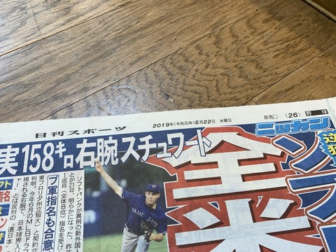 【メディア掲載】5月22日（水）日刊スポーツにフレスコボールタチヒカップ2019が掲載＆逗子タウンニュースに斉藤亮太選手が掲載