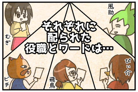 それぞれに配られたワードは…
