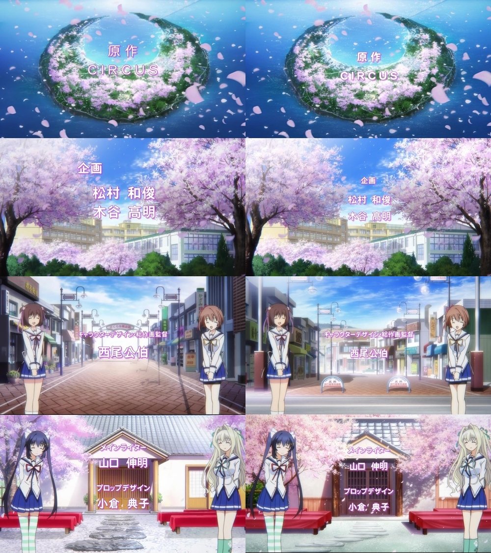 アニメ D C Iii ダ カーポiii 第2話と第3話のオープニング比較画像 何でも雑記板 仮