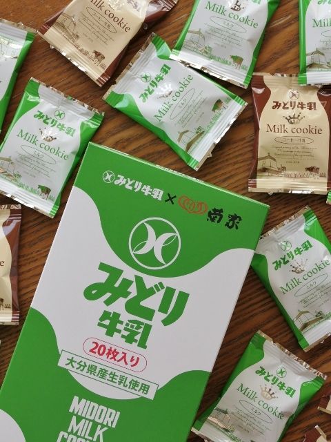 みどり牛乳クッキーを発見 愛しの牛乳パック