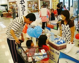牛乳イベント@イオン甘木店2