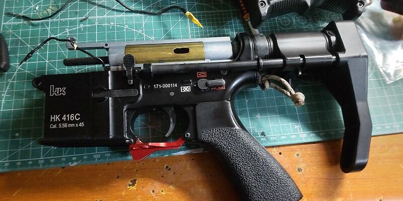 東京マルイ製次世代電動ガンHK416Cの修理 : 三河屋こと 東京マルイ製次世代電動ガンHK416Cの修理 : 三河屋こと
