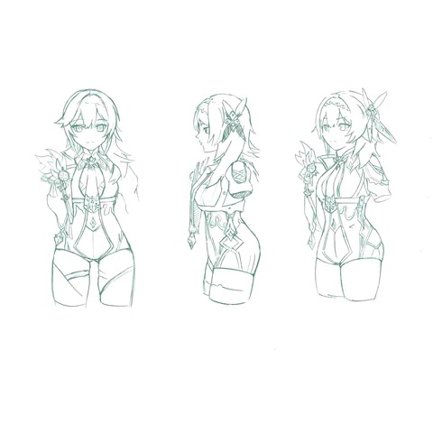 原神キャラ胴体