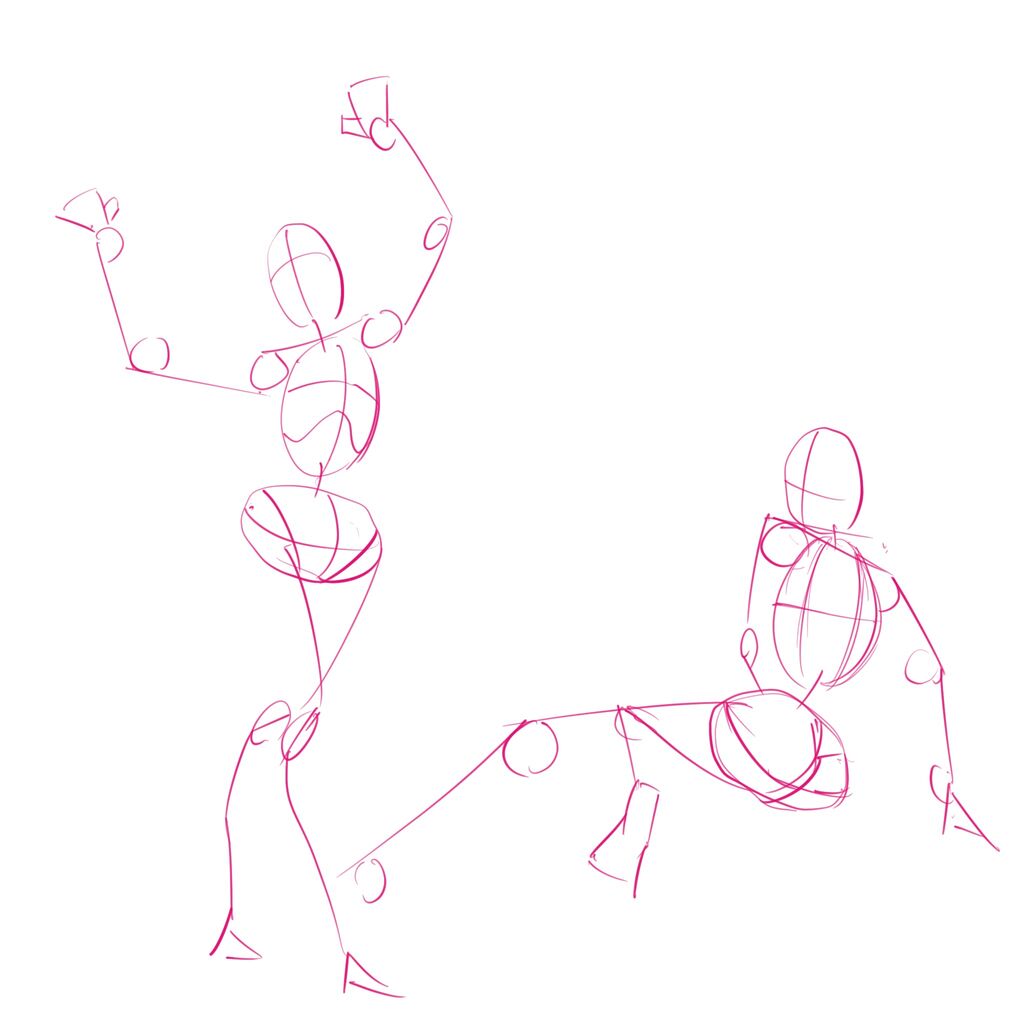 様々なポーズを描く練習 実践 レビュー ダテ式おえかき塾 90日間で変わる画力向上講座 コタツノート イラスト練習