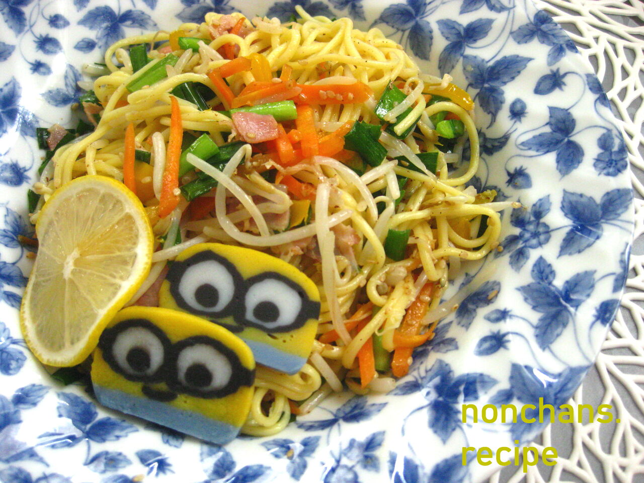 タコと夏野菜と赤梅酢の塩焼きそば のんちゃんのお料理レシピ