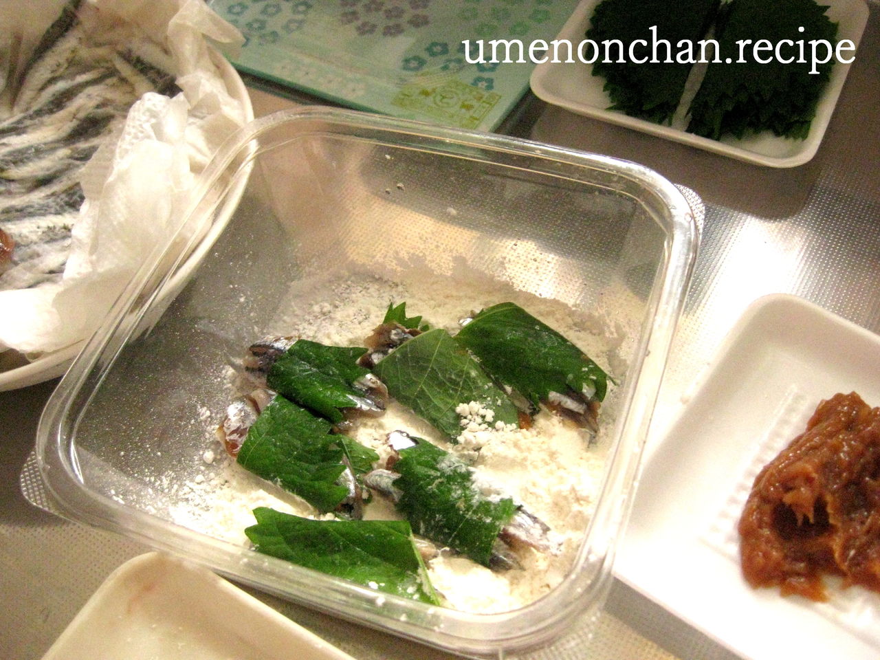 赤梅酢で作るコツのいらない天ぷら衣 鰯の梅しそ揚げと鯵の天ぷら のんちゃんのお料理レシピ