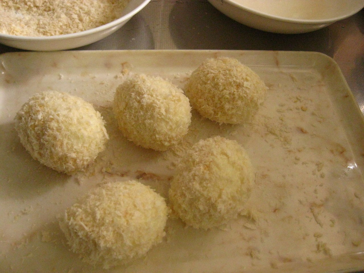 ゆで卵フライ 梅サラダソース のんちゃんのお料理レシピ