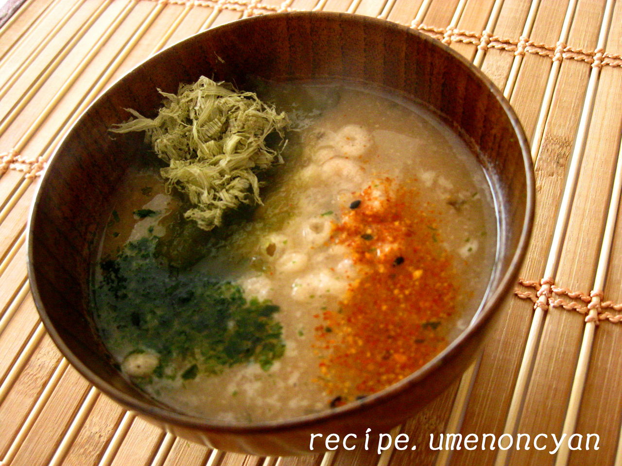 梅干しの即席味噌汁 のんちゃんのお料理レシピ
