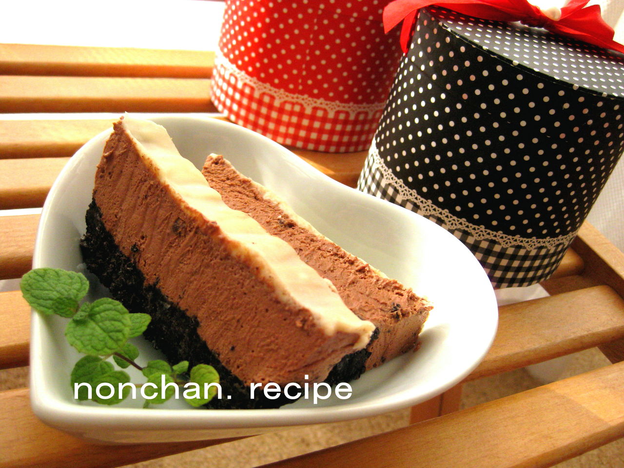 梅酒チョコレートムースケーキ ﾟ のんちゃんのお料理レシピ