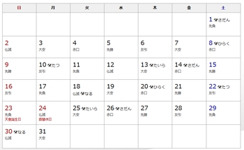 2018 12月 建築吉日カレンダー 有限会社不動産リサーチ 公式サイト