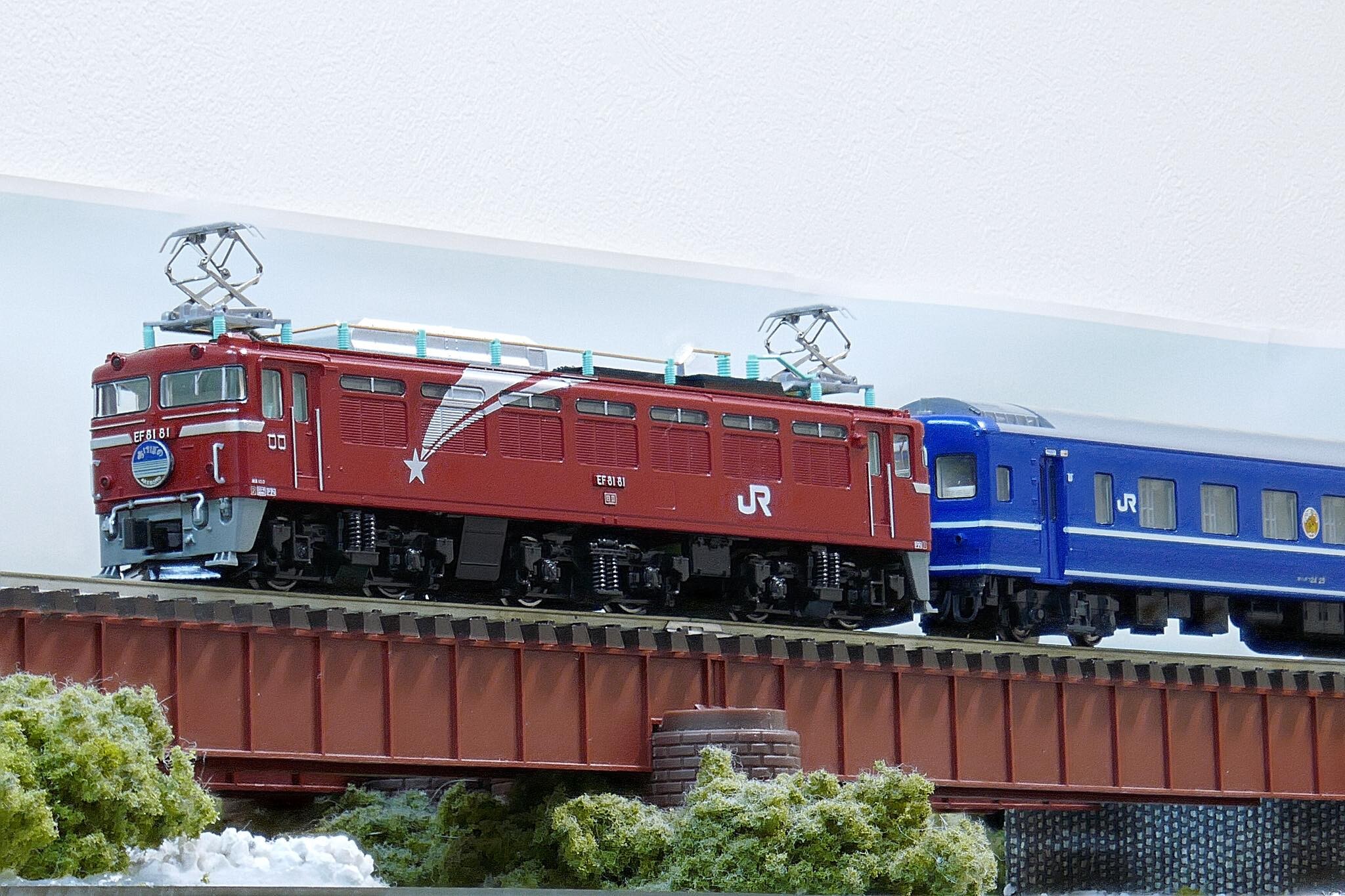 KATO EF81 81北斗星色 : 鉄道情景草案