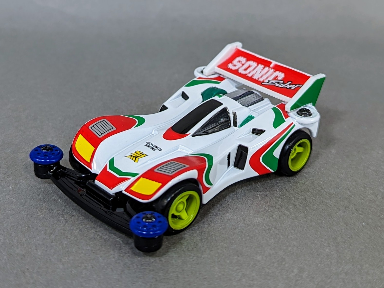 ミニ四駆】 ソニックセイバー プレミアム完成 及び ソニックの記録