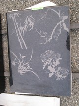 四君子　彫刻　　SW 003