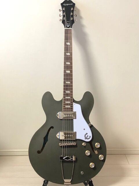 Epiphone Casino(Worn Olive Drab)の改造を纏める : 四人冗語 Epiphone Casino(Worn Olive Drab)の改造を纏める : 四人冗語