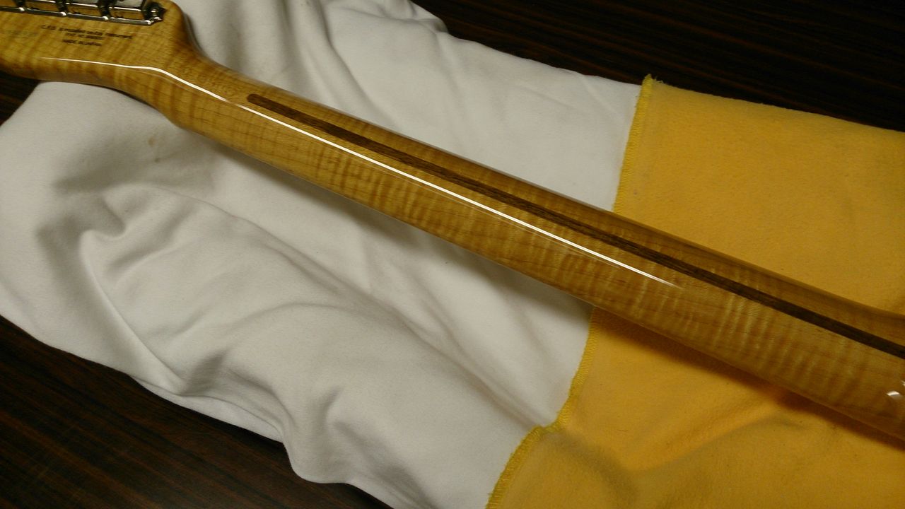 【正規品質保証】 バリトラの逸品！カーリーメイプルネックギター完成です ギター