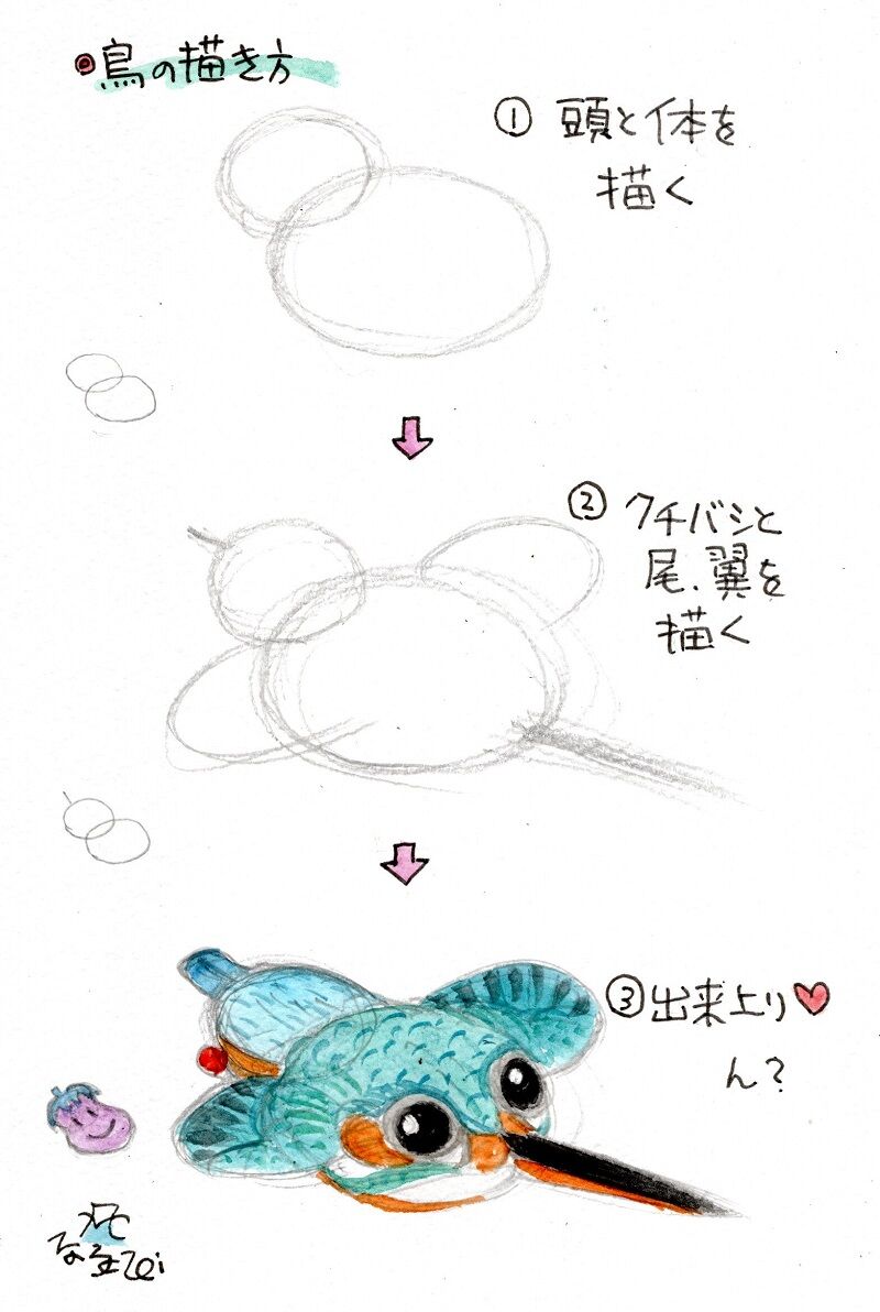 鳥の描き方 富士鷹なすびのブログ