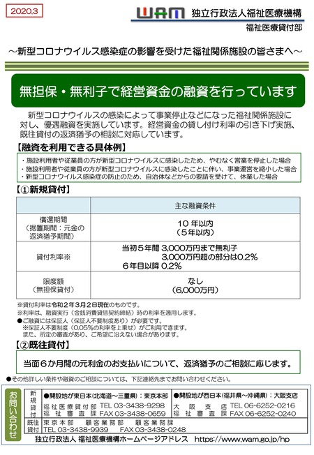 福祉施設向け融資