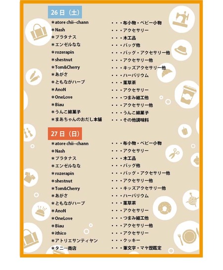 マルシェ出店者