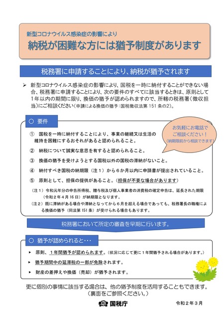 納税猶予1