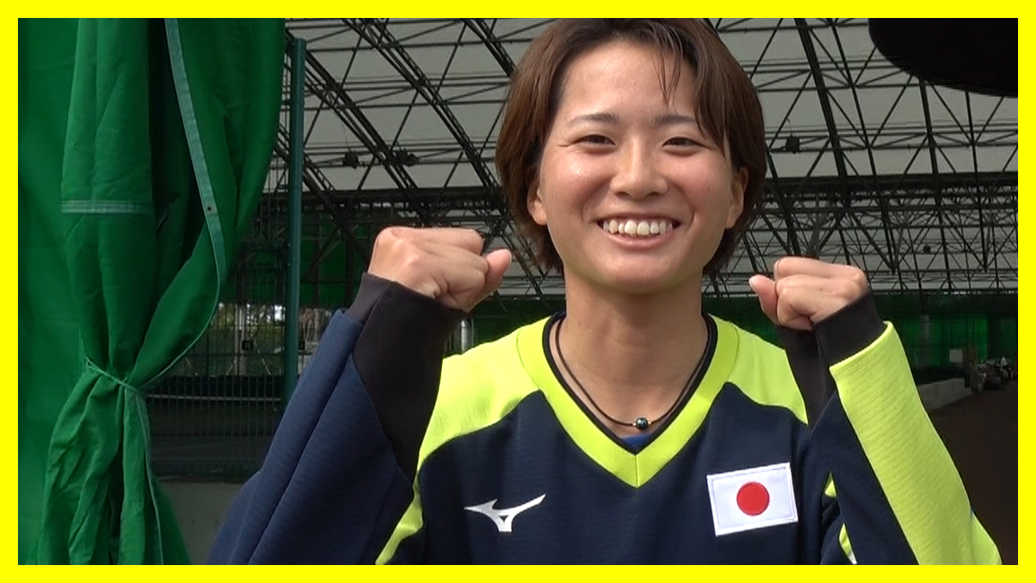 尾上胡桃サン登場！／「代表チームの雰囲気」「使っているラケット