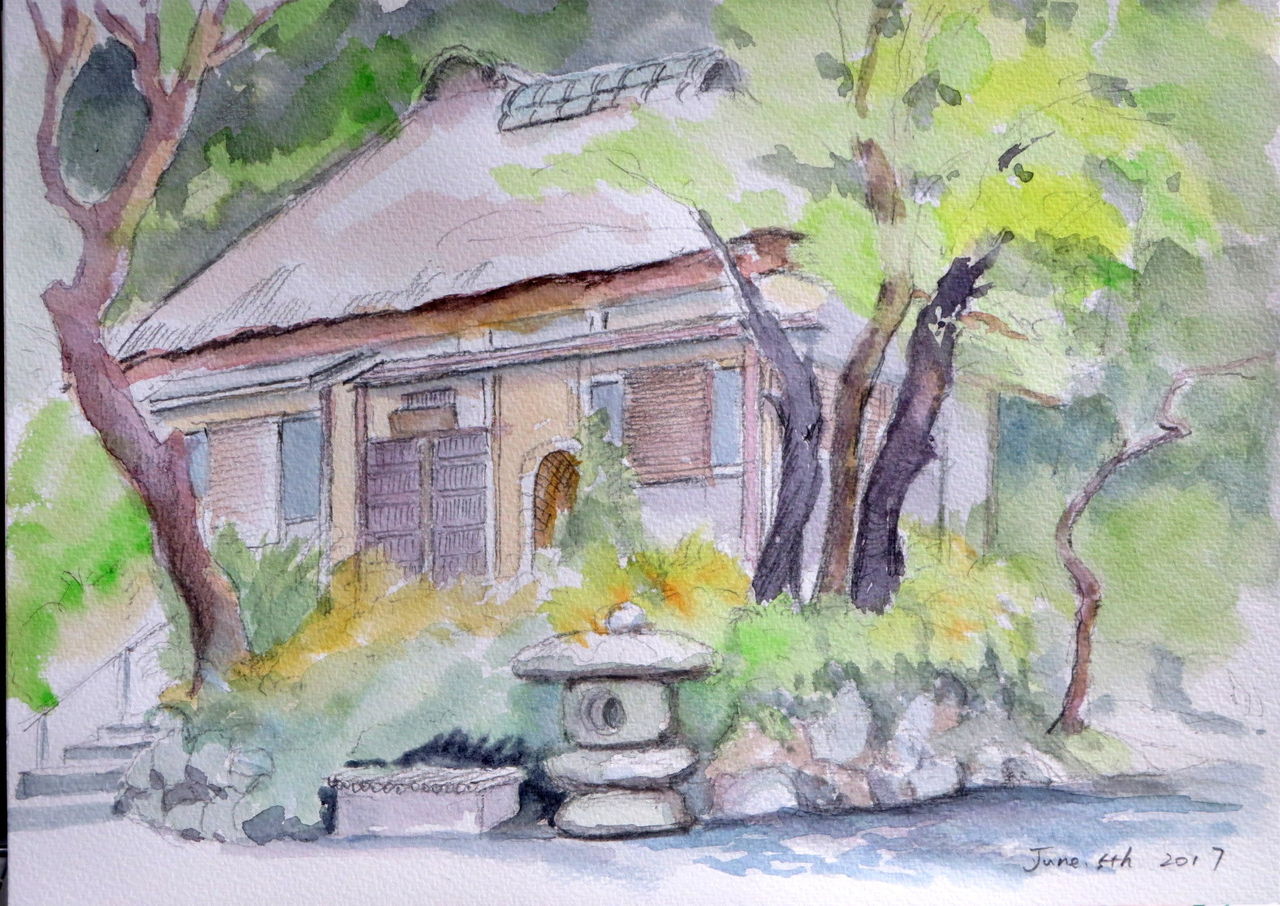 庵（浄智寺） : Fuku-san の水彩画