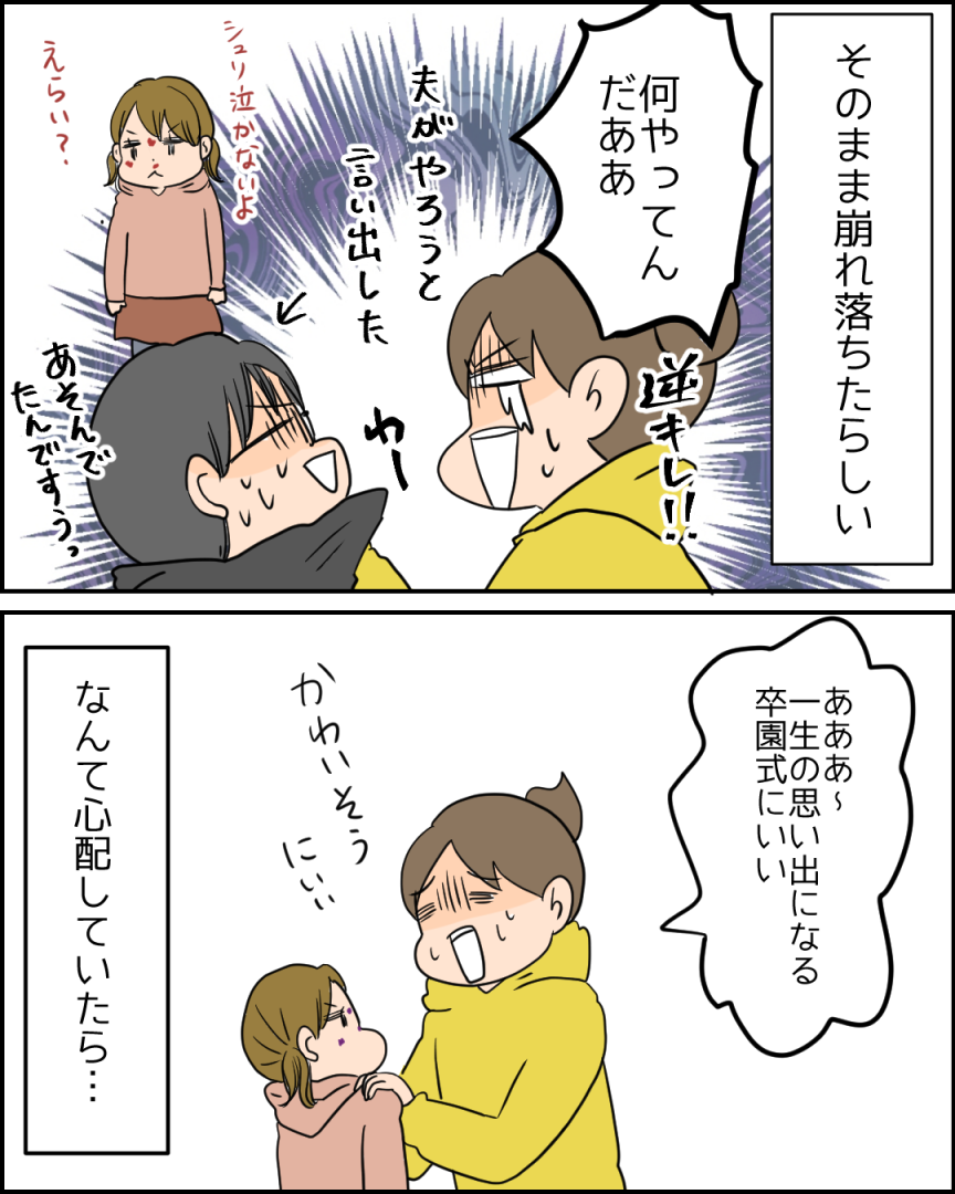 卒園前に顔面から転んで顔を怪我した娘であったが 健康主婦のゆるり日和 旧 天使な小悪魔たち Powered By ライブドアブログ
