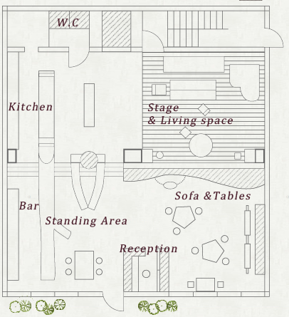 Nui Hostel Bar Lounge 倉庫を改装したホステルのカフェバー 居心地のよい空間 多様性のある空間 浅草橋ナビ Asakusabashi Navi