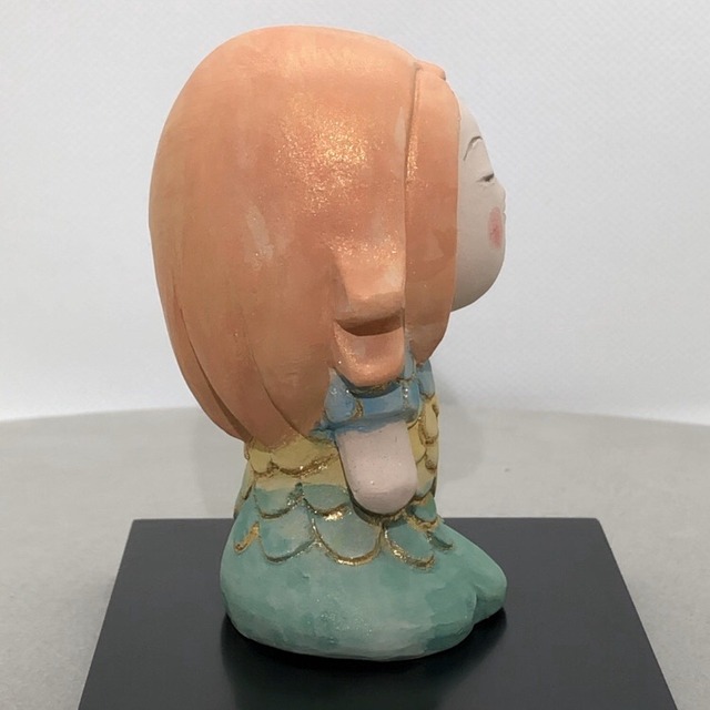 「アマビエ博多人形」もしろう人形作家が制作。