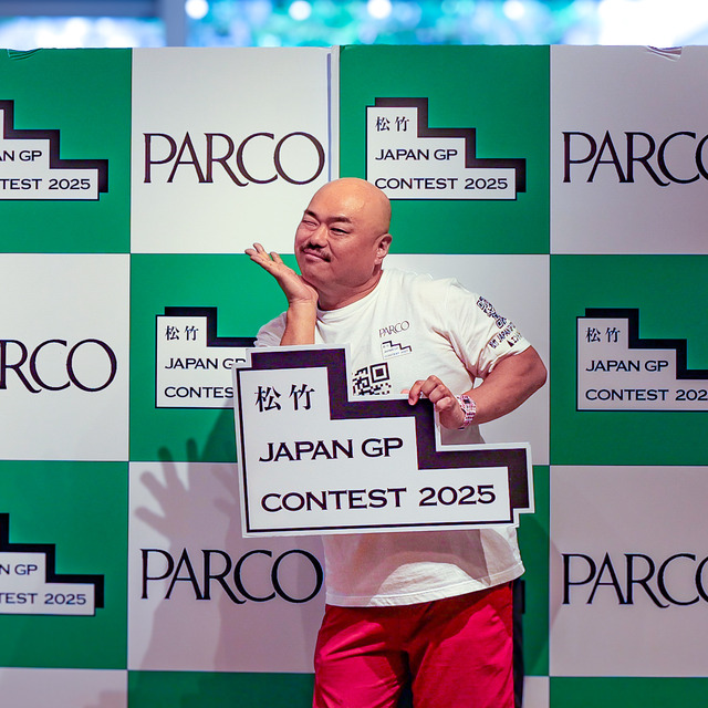 クロちゃんが福岡パルコで「松竹 JAPAN GP CONTEST 2025」をアピール