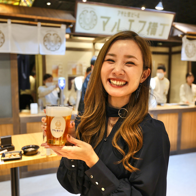 アサヒ生ビール「マルエフ横丁 in 福岡」2023年11月 天神地下街