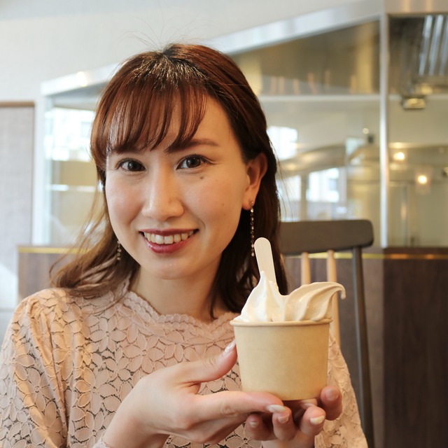 「椿サロン博多」レポート。ソフトクリーム。