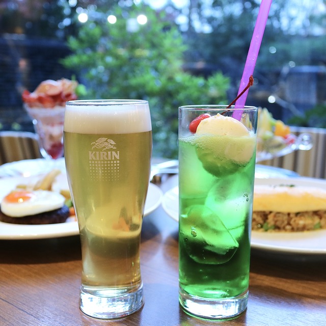 西鉄グランドホテル「グランカフェ」タップマルシェとクリームソーダ