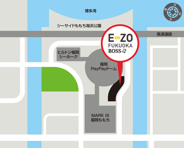 E・ZO FUKUOKA地図