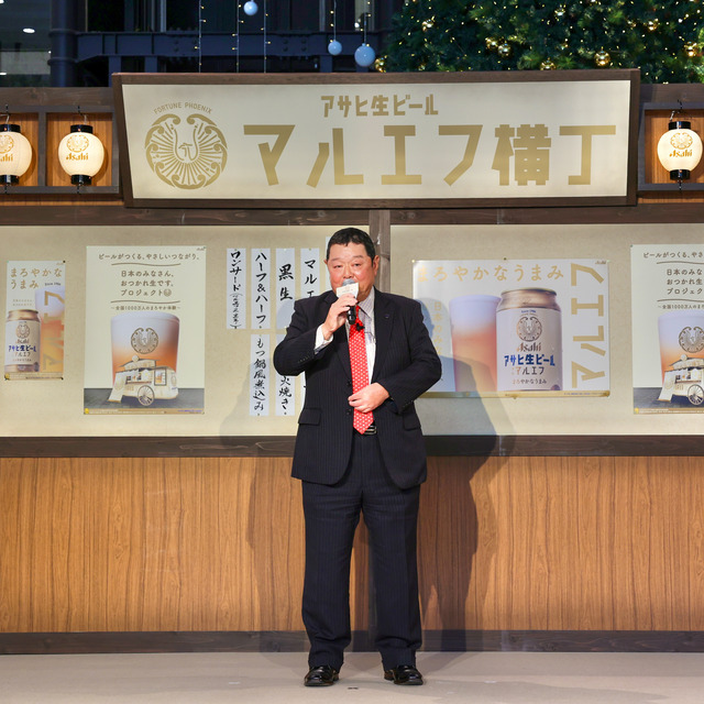 芳根京子さんが福岡で「おつかれ生です」アサヒ生ビール マルエフ