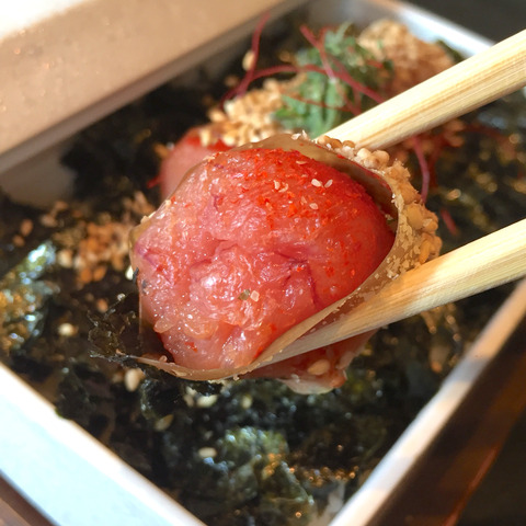 「元祖博多めんたい重」福岡市西中洲の食事レポートの写真