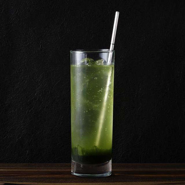 明治町氷菓店「八女抹茶ソーダ」