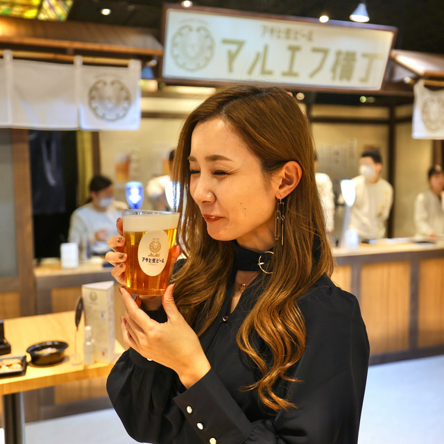 アサヒ生ビール「マルエフ横丁 in 福岡」2023年11月 天神地下街