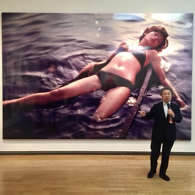 篠山紀信さんが福岡アジア美術館「篠山紀信展 写真力」開会式に登壇