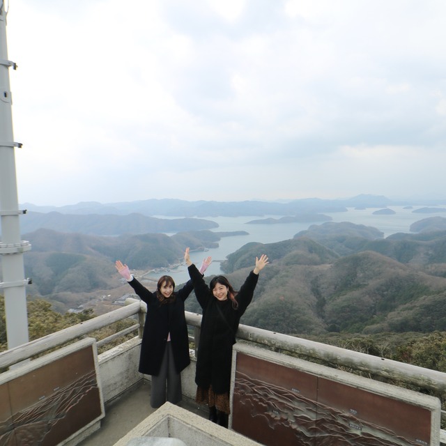 ORC福岡-対馬便で行く女子旅。烏帽子岳展望台。