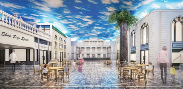 「キッザニア福岡」街並み、歩車分離のイメージ2