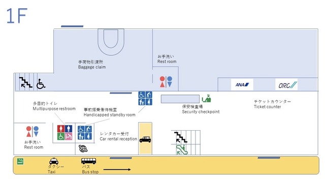 ORC福岡対馬やまねこ空港 1Fフロア