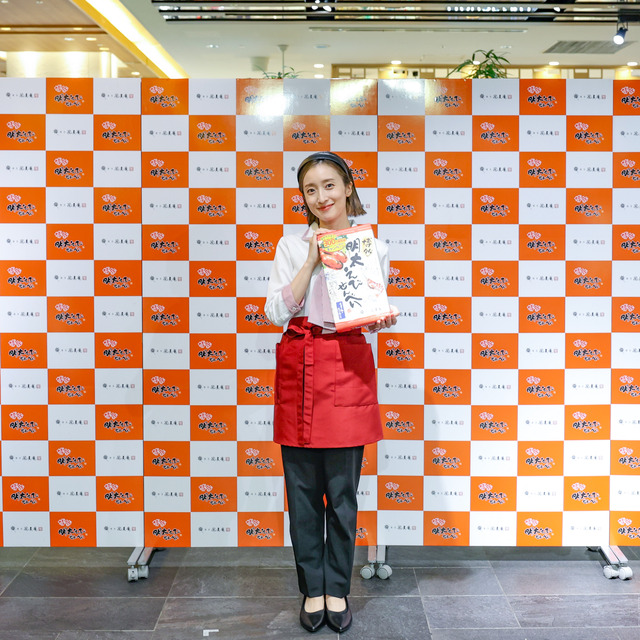 梅田彩佳さんが博多マイングで博多風美庵のトークショーに登壇