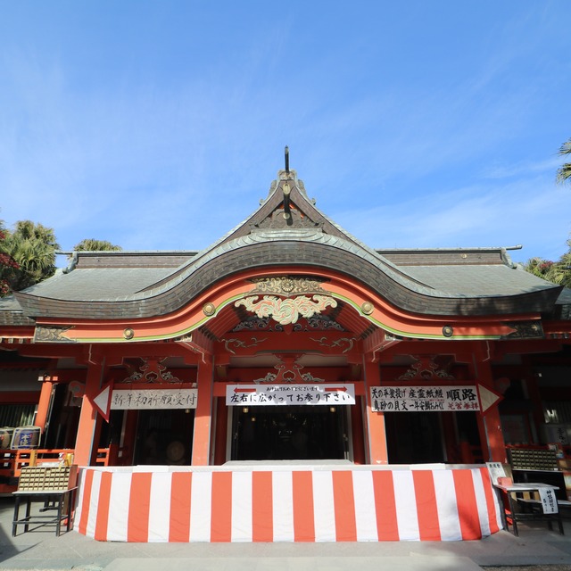 ORC福岡-宮崎便で行く女子旅。青島神社の本殿。