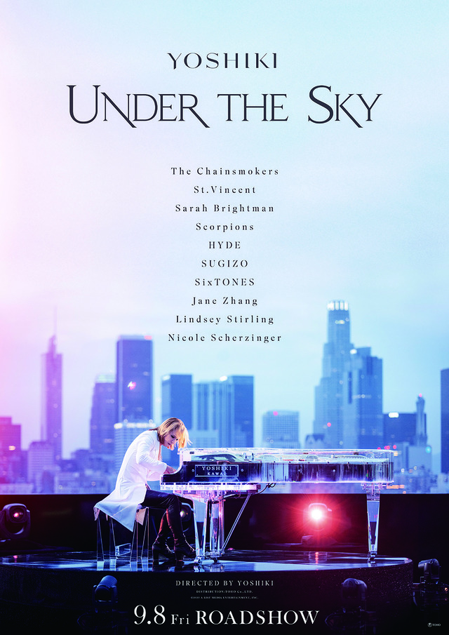 映画『YOSHIKI:UNDER THE SKY』ポスター
