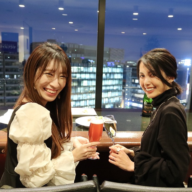 西鉄イン福岡13F「レストラン&バー ブロッソ」夜景レポート