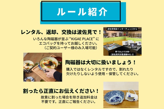 「波佐見焼シェアリングエコノミーKIGAE」クラウドファンディング