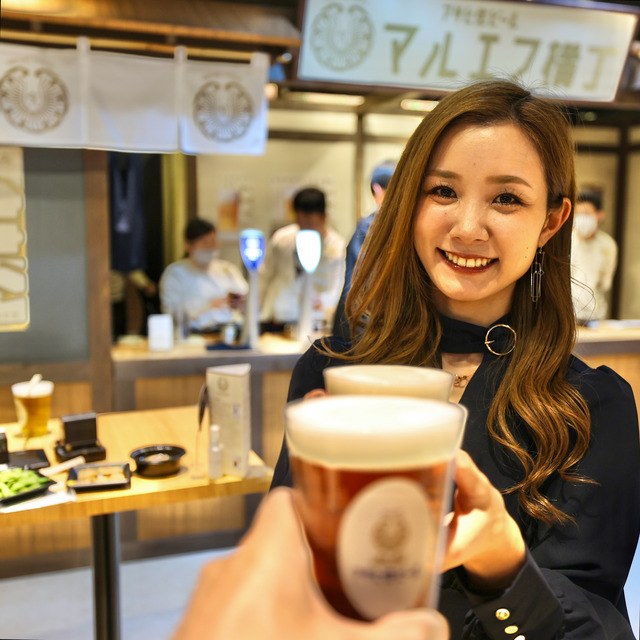 アサヒ生ビール「マルエフ横丁 in 福岡」2023年11月 天神地下街