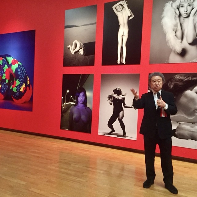 篠山紀信さんが福岡アジア美術館「篠山紀信展 写真力」開会式に登壇