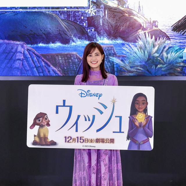 生田絵梨花さんがららぽーと福岡の映画『ウィッシュ』イベントに登壇